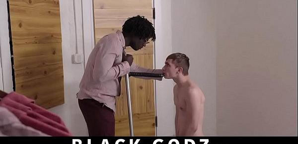  Interracial black monster cock tearing open white dude bareback BLACK-GODZ.COM